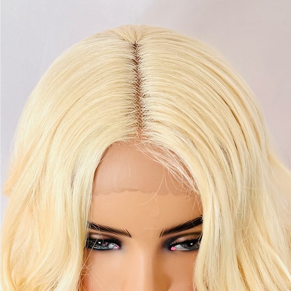 Very Pretty 28” Blonde Premium Fiber Daily Wear or Event Lace Front Wig - Picture 3 of 16
